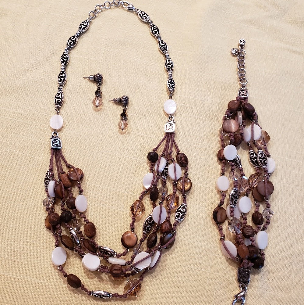 Brighton brown jeweled set